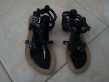 lotto 570 infradito scarpe donna sandali n.35 nere/marroni