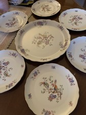 Servizio Piatti Dolce/Torta Vintage Da 6 Persone + Piatto Grande Bavaria Tedesca