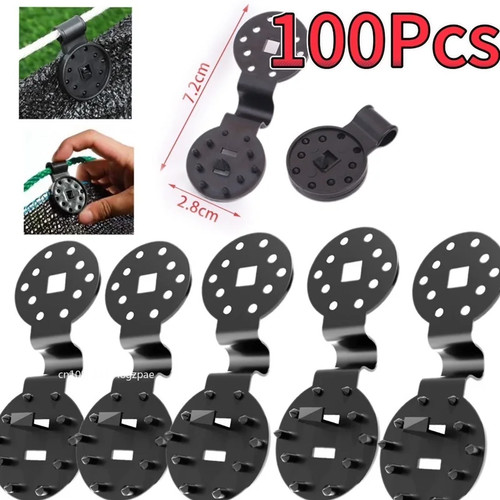 100 ganci clip plastica - 50/100,