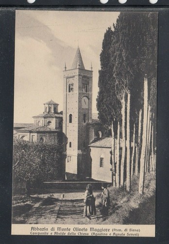 Cartolina abbazia monte - cartolina, di