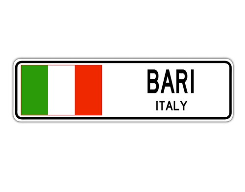 Bari italia insegna stradale - italia,
