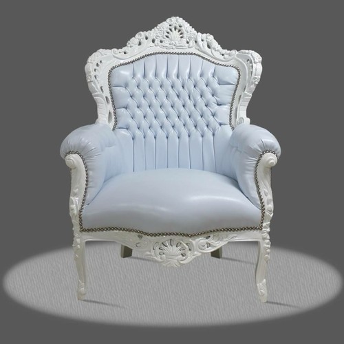 Poltrona barocca trono sedia - poltrona,