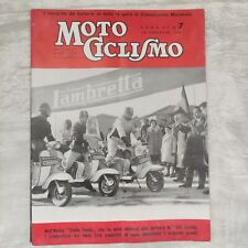 RIVISTA MOTOCICLISMO N 7  DEL 1961 LAMBRETTA
