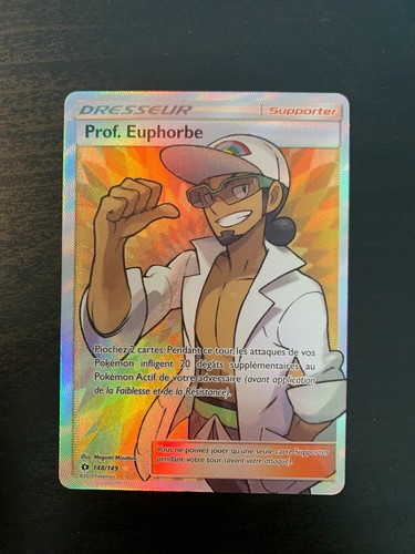 Carte pokémon prof - carte,