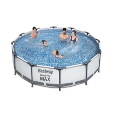 Piscina Con Telaio Tonda Cm