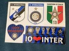 6 ADESIVI CALCIO INTER 1908