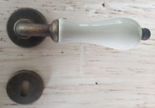  Maniglie a coppia bronzo antico per porte interne Porcellana avorio