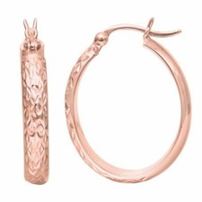 Orecchini A Cerchio Ovali In