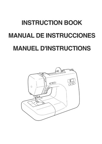 Libretto istruzioni macchina