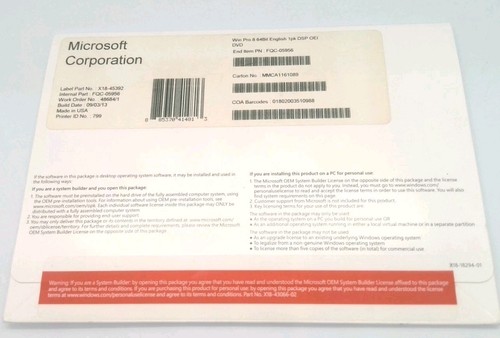 Microsoft windows pro bit - 8,