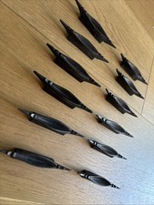 Artigianato africano: 12 poggiacoltelli legno vintage originali barche