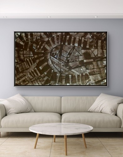 Quadro astratto dipinto - quadro,