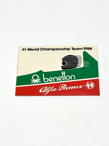 Adesivo alfa romeo benetton - adesivo,