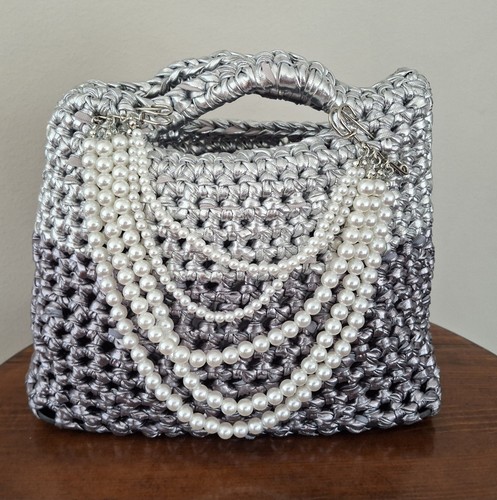 Borsa uncinetto artigianale - uncinetto,