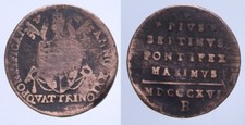 QUATTRINO 1816 BOLOGNA RRR PIO