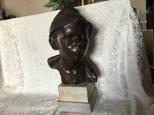 Antica scultura bronzo del - in,