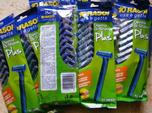 100 lamette bilama plastica - lamette,
