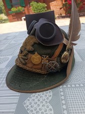 Cappello Alpino Da Sottotenente Fronte Russo Con Occhiali Da Ghiaccio Originali 