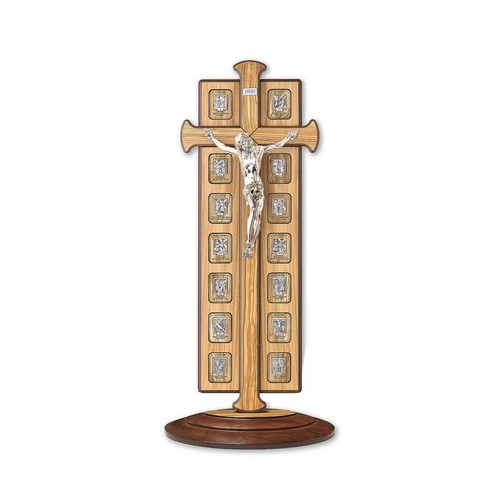 Via crucis legno ulivo - in, d'ulivo