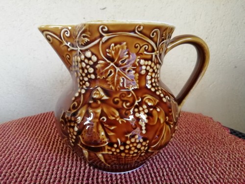 Brocca ceramica decoro - ceramica, vite