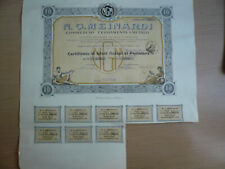 Certificato azionario N.G