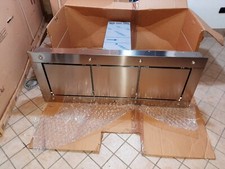 Cappa a Isola inox senza tirantiBaraldi x Salvarani Nuova 150x60x H 100, 900m3/h
