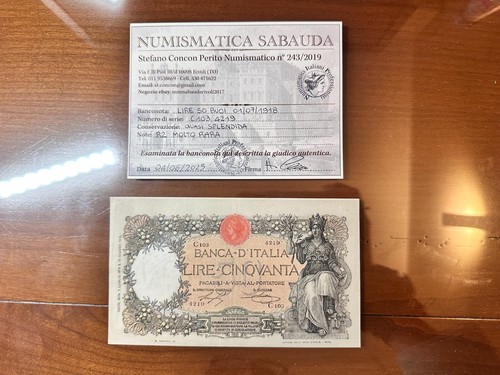 Banconota regno italia - banconota, lire