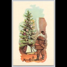 Cartolina buon natale - buon, babbo