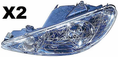 Coppia fari anteriore dx - coppia, sx