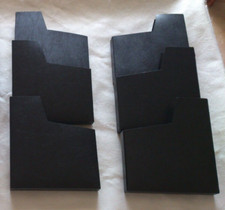 Lotto 6 CUSTODIE NERE ORIGINALI NES BLACK COVER per Gioco Cartuccia Nintendo NES