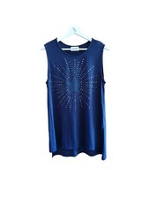Converse top Canotta blu cotone MODAL taglia XL Donna 