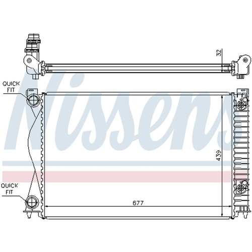 Nissens 60237a radiatore - 1x,