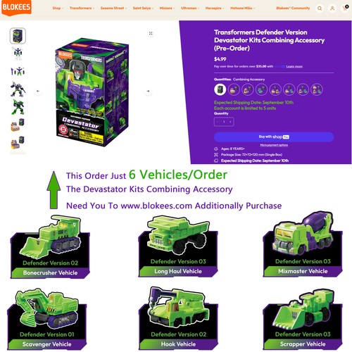 Blokee transformers veicolo - blokee,