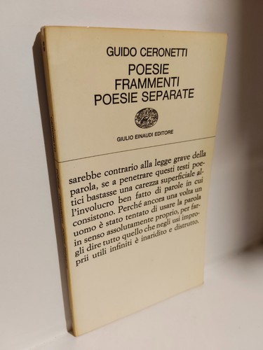 Ceronetti poesie frammenti - ceronetti,
