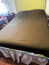 Coperta lana verde oliva