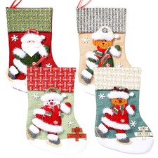 Set 4 Calze Natalizie Grandi