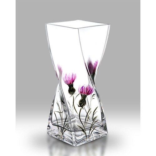 Vaso vetro con - vetro, cardo