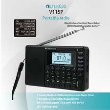 V115P Portable Radio,AM FM SW