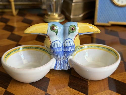 Rare hermes toucans porcelain - toucans,