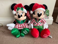 Peluche Topolino e Minnie nuovo con etichette Disney Natale 2023 16” soft toys