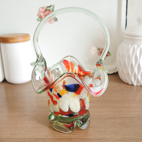 Vaso vetro soffiato mano - in,
