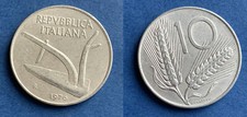 10 lire spighe moneta del 1976