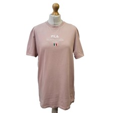 T-shirt uomo Fila rosa manica
