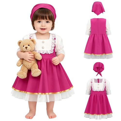 Costume vestito bambina scollo