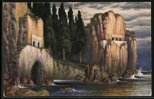 Cartolina imitazione dipinto - cartolina, d'imitazione