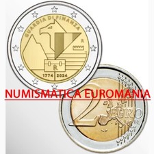 2 EURO ITALIA 2024 GUARDIA DI FINANZA - FDC DA ROTOLINO