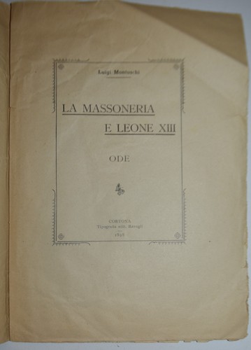 Massoneria ediz 1898 - la,