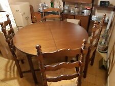 Set Tavolo tondo in legno con