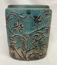 Vaso azzurro in ceramica 28 cm Tibor Ixia arredo arredamento fiori piante casa