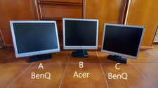Monitor Pc computer BENQ e ACER 17" pollici